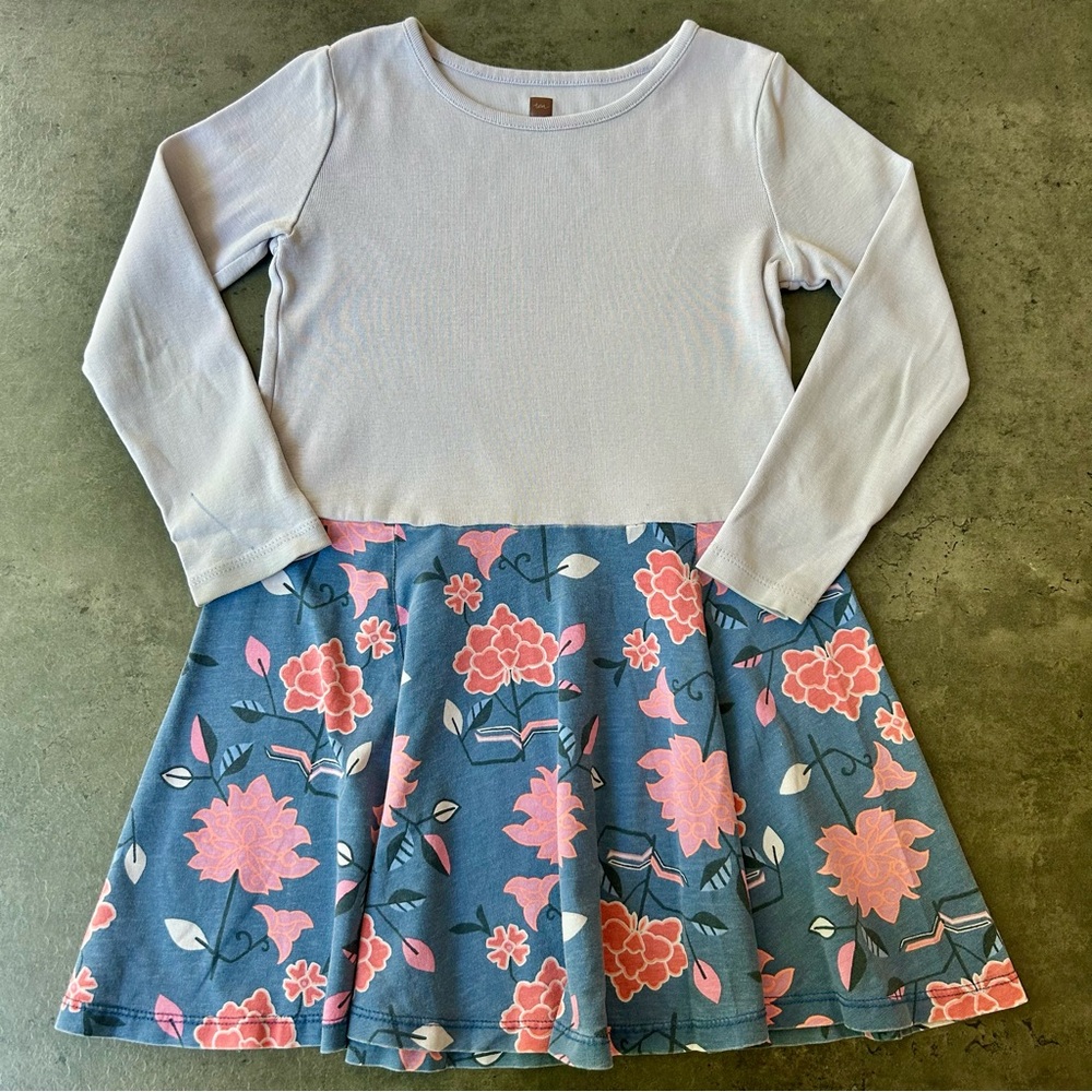 Tea Collection Floral Long Sleeve Dress